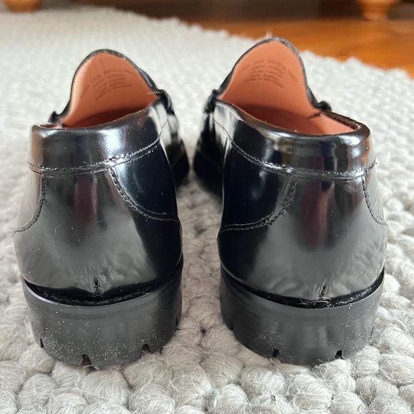 New J.Crew Winona lug-sole penny loafers in spazzolato leather size 8 - Picture 3 of 11